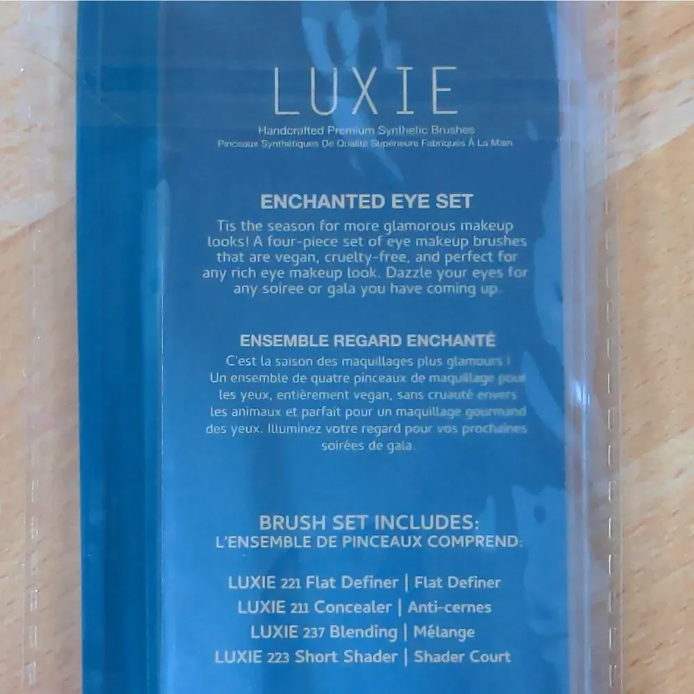 LUXIE Enchanted Eye Set Brushes Vegan Cruelty Free - New in Package